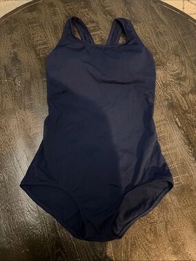 Dolfin Solid Navy One-Piece Swimsuit